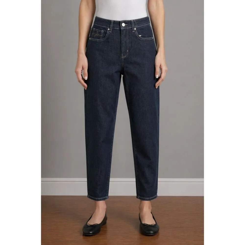 Judy Blue Dark Wash High Waist Mom Jeans Blue 26